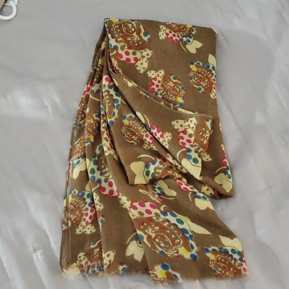 Soft Pashmina Floral Scarf - Picture 1 of 5